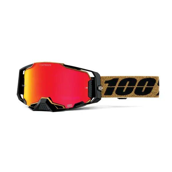 100% Armega crossbril Glory – rode spiegellens - MxProStoreParts