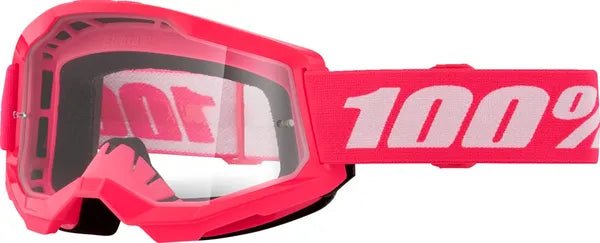 100% Strata 2 crossbril roze/wit – heldere lens - MxProStoreParts