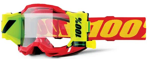 100% Accuri 2 ForeCast crossbril rood/geel/fluor geel – heldere lens - MxProStoreParts