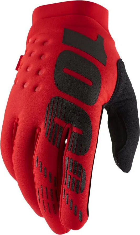 100% Brisker crosshandschoenen rood/zwart
