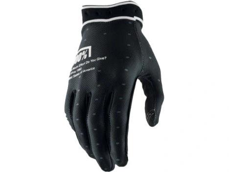 100% Ridefit Black Gloves Size M 2026 Collection
