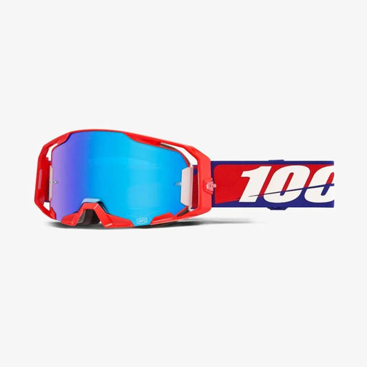100% Armatic Motocross Goggles Best (Lens: Blue Mirror)
