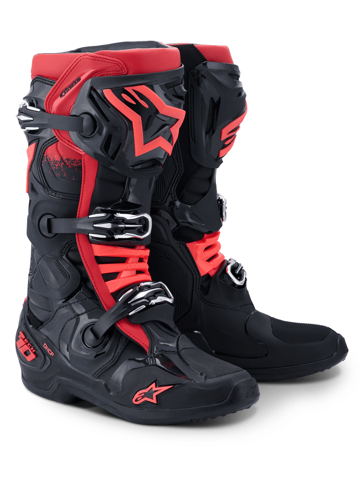 Alpinestars Tech 10 Botas de cross – Negro / Rojo - MxProStoreParts