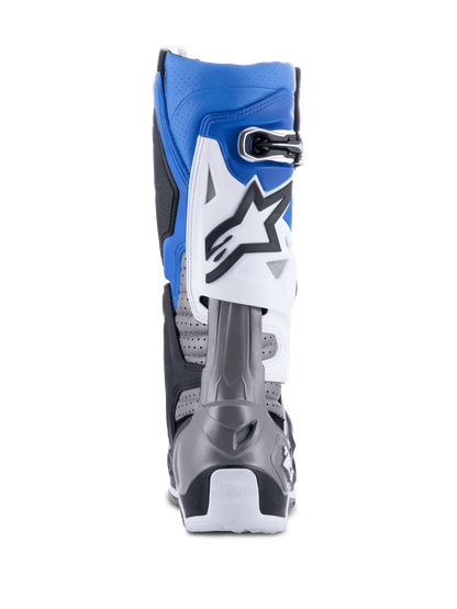 Alpinestars Tech 10 Supervented Botas de Cross – Negro / Azul Eléctrico / Morado / Blanco - MxProStoreParts