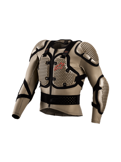 Chaqueta Protectora Alpinestars Bionic Action V3 – Aluminio, Negro, Rojo Fluo - MxProStoreParts
