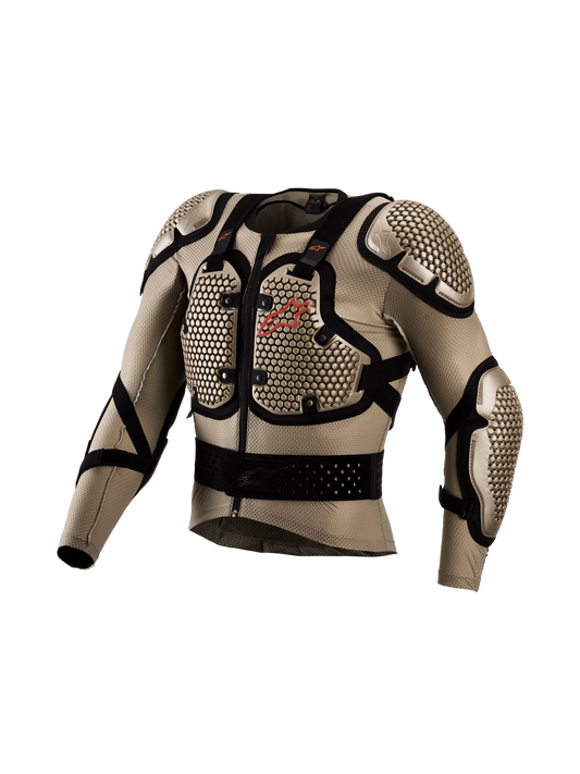 Chaqueta Protectora Alpinestars Bionic Action V3 – Aluminio, Negro, Rojo Fluo