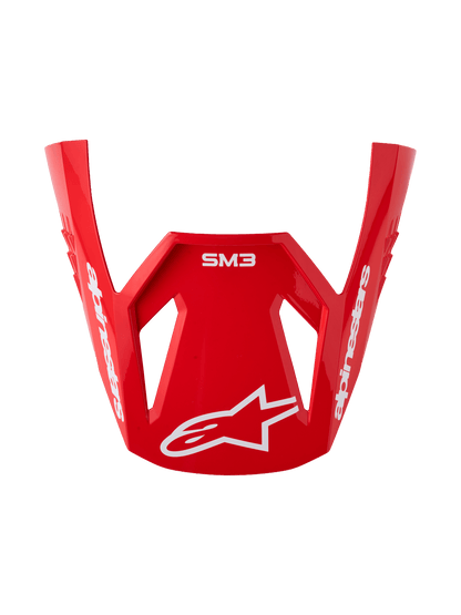 Alpinestars S-M3 Radium Vizier – Rojo, Rojo Flúo, Blanco Brillante - MxProStoreParts