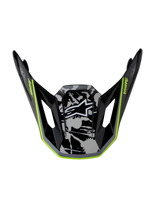 Alpinestars S-M7 Blaster Vizier – Black Grey White Yellow Fluo Glossy