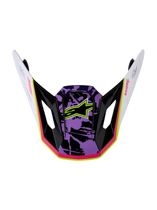 Alpinestars S-M7 Blaster Vizier – Purple Pink White Glossy