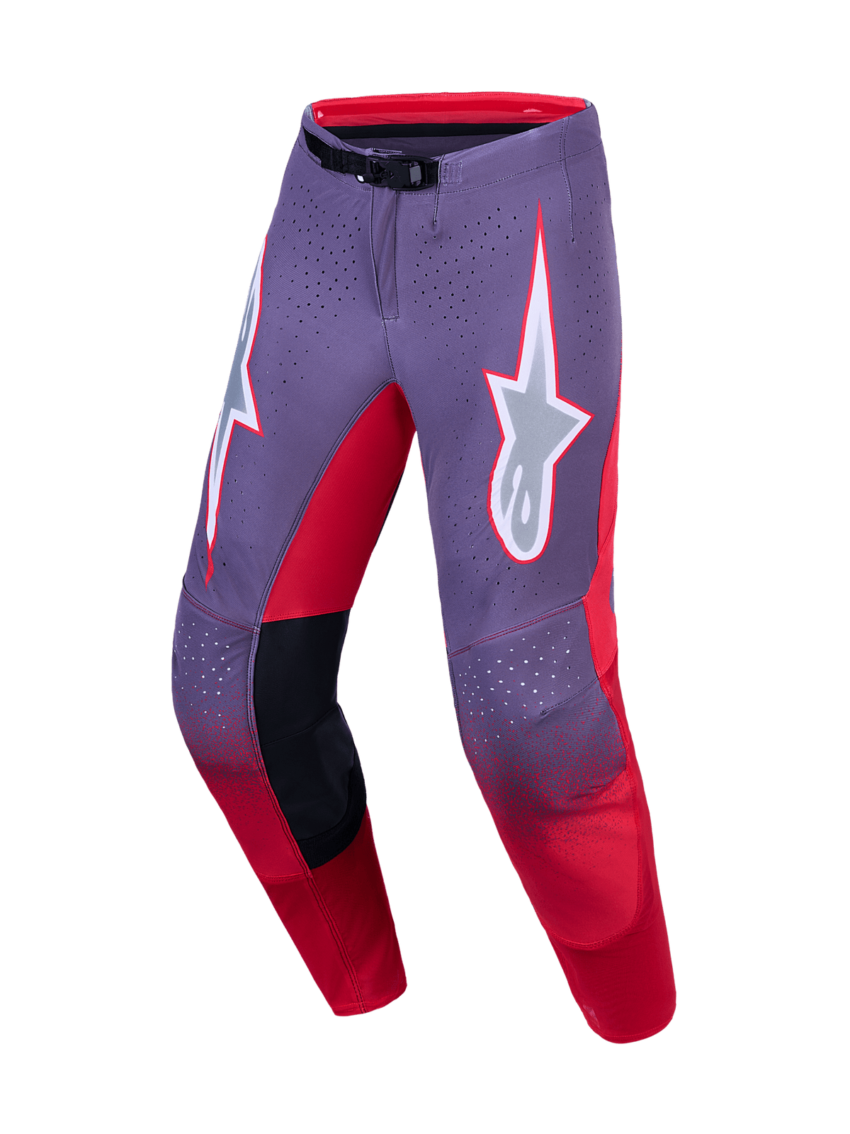 Alpinestars Supertech Hiten AFD Pantalon 2027 – Graystone Rouge Fluo Lilas clair - MxProStoreParts