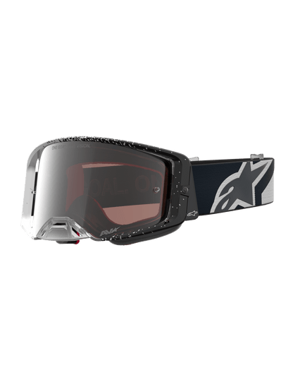 Alpinestars Supertech Hiten Lunette de cross – Blanc Noir Miroir Argent - MxProStoreParts