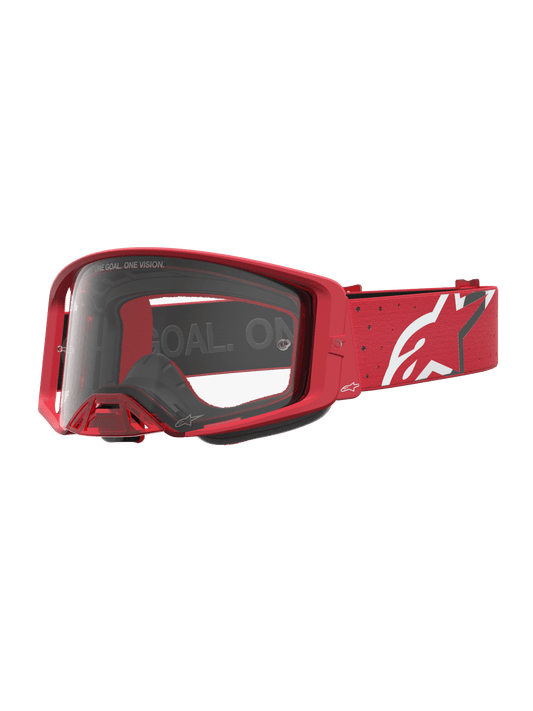 Alpinestars Supertech Vesta Gafa de Motocross – Cromado Rojo Transparente