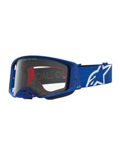 Alpinestars Supertech Vesta Cross Goggles – Blue White Clear - MxProStoreParts