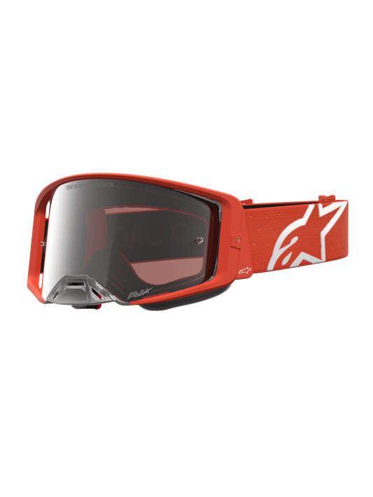 Alpinestars Supertech Vesta Gafas de Cross – Naranja, Plata, Espejo, Plata