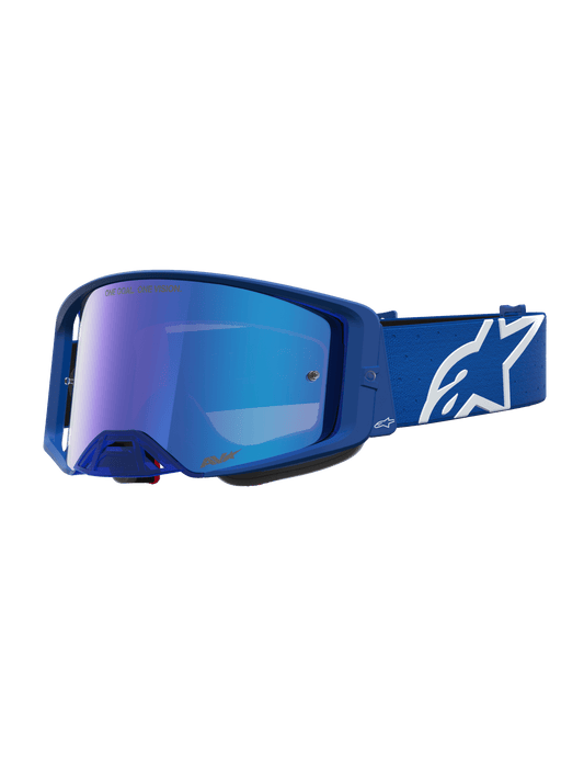 Alpinestars Supertech Vesta Gafas de Cross – Azul Claro Blanco Espejo Azul