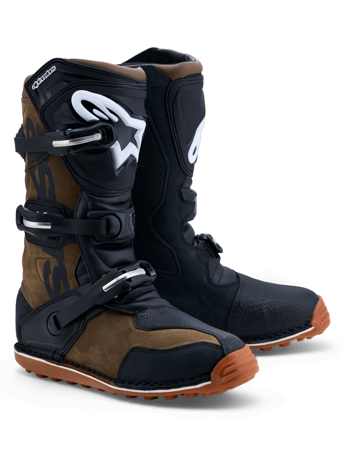 Alpinestars Tech-T Bottes – Brun Noir Gum - MxProStoreParts