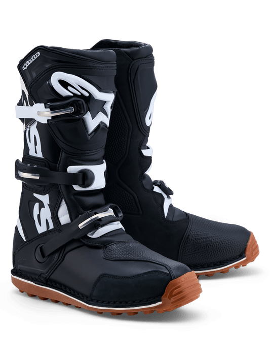Alpinestars Tech-T Bottes – Noir Blanc Gum