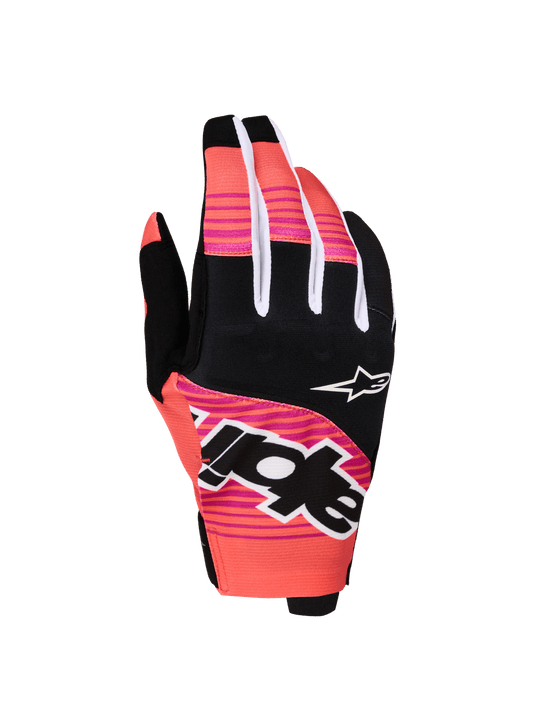 Alpinestars Techstar Gants 2027 – Hot Coral Noir Fuchsia