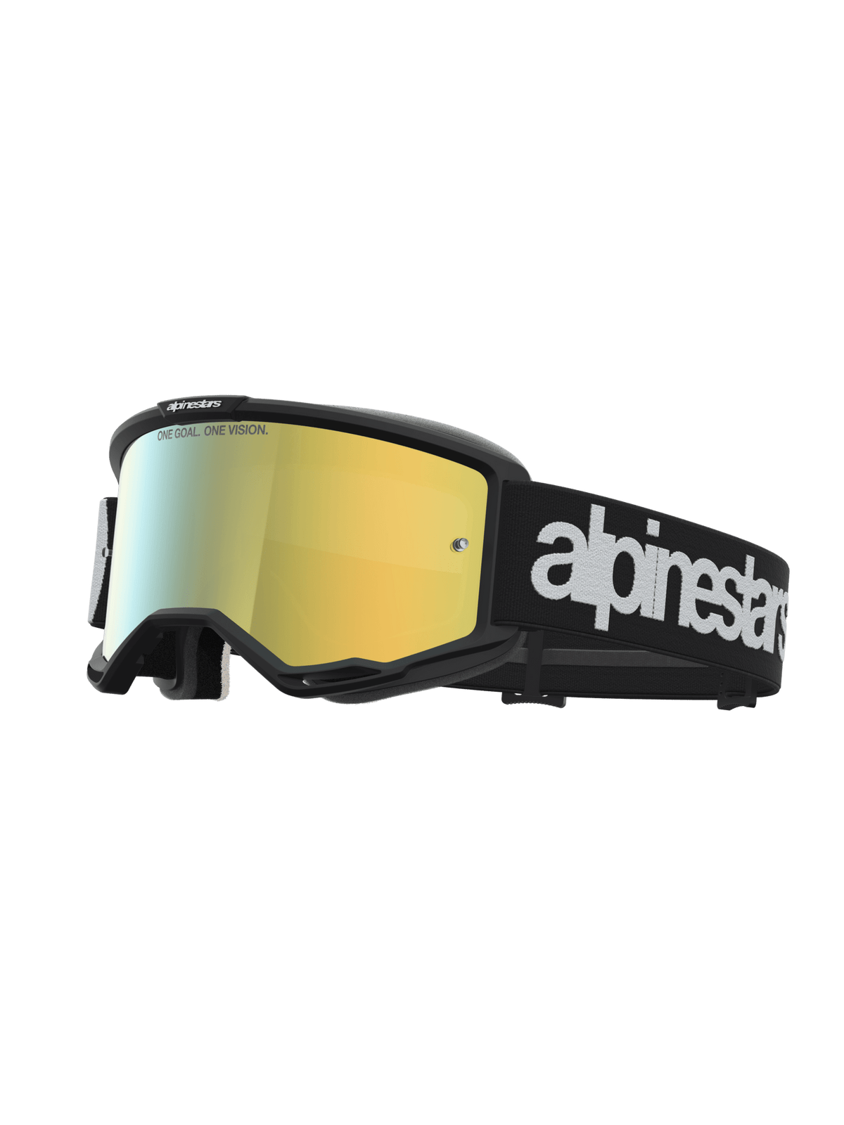 Alpinestars Vision 5 Lunette de cross Hone – Noir Blanc Miroir Or - MxProStoreParts