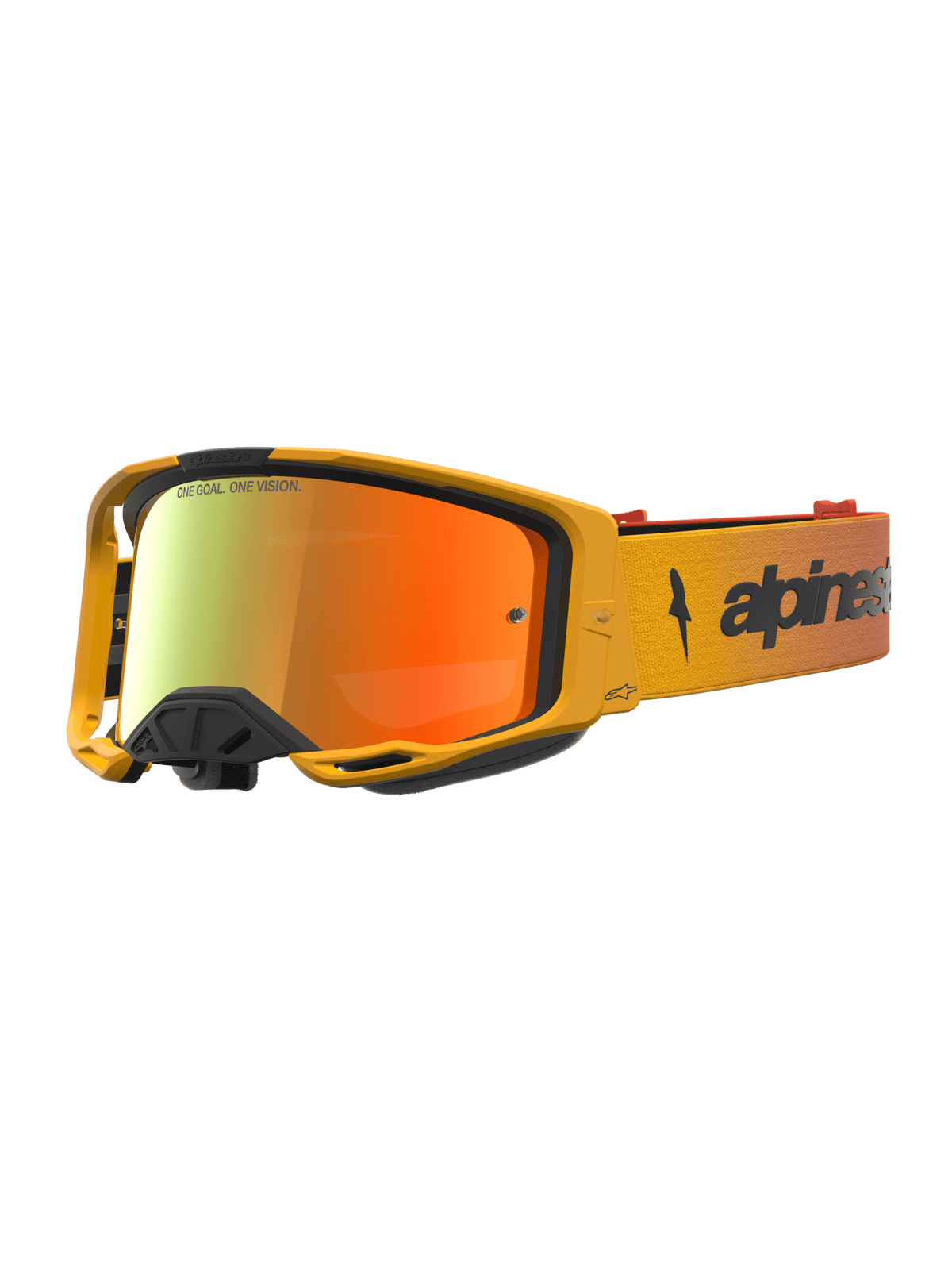 Alpinestars Vision 8 Gafas de motocross con espejo ámbar – Rojo fuego negro espejo rojo - MxProStoreParts