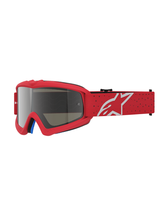 Alpinestars Youth Vision Vesta Cross Goggles – Fluorescent Red, Silver Chrome Mirror