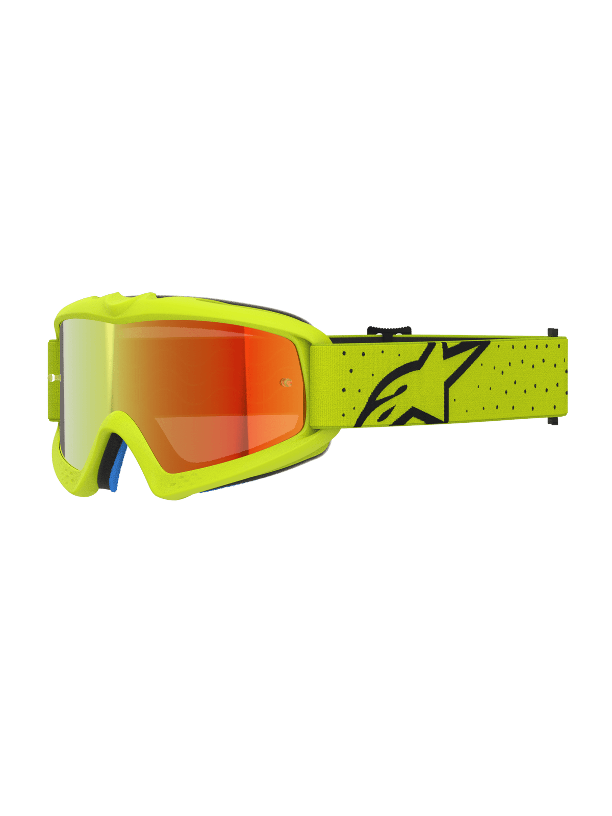 Alpinestars Lunette Cross Jeunesse Vision Vesta – Jaune Fluo, Noir, Miroir Rouge - MxProStoreParts
