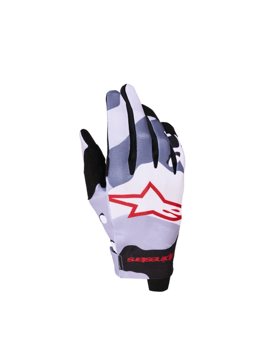 Alpinestars Youth Radar Gloves 2027 – Ash Grey, Light Lilac, Red, Black